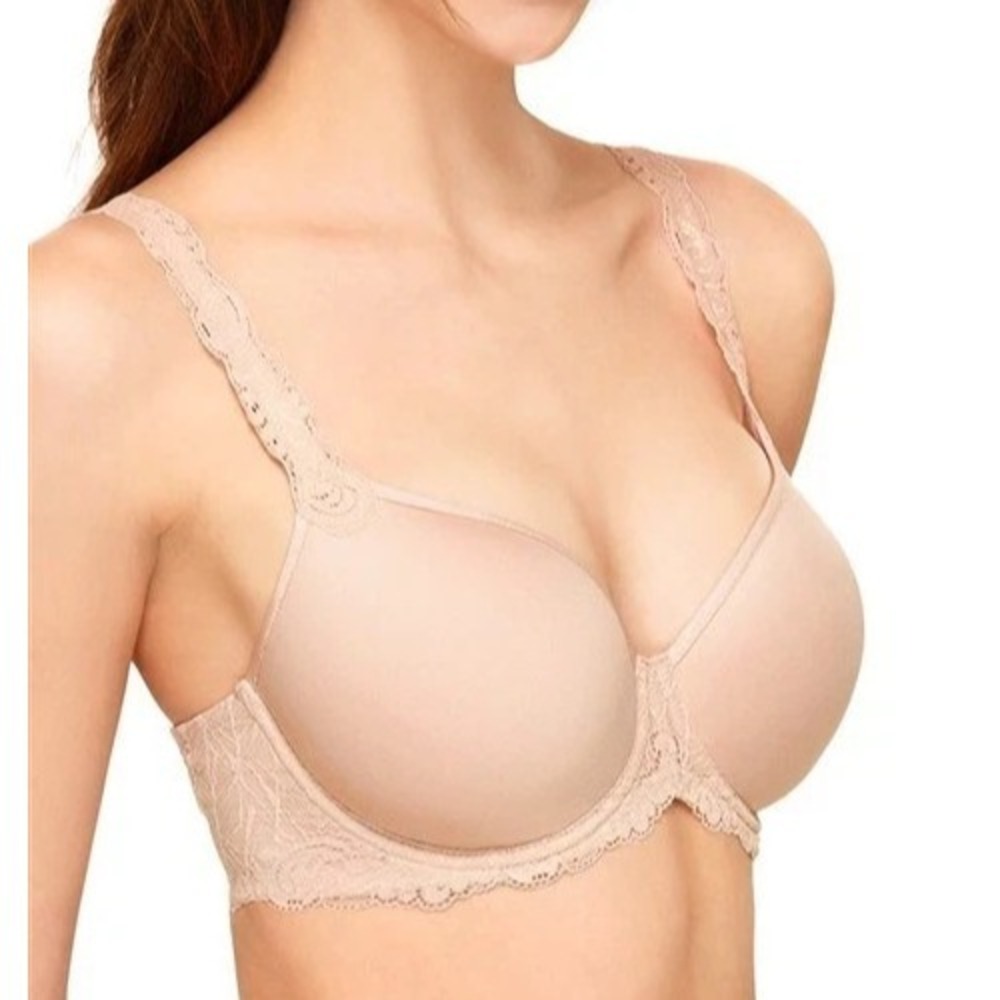 Wacoal Vivid Encounter Lace-Trim Contour Bra‎ Size 40G Nude Underwire 853395